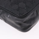 GUCCI GG Implementation Shoulder Bag PVC Black Silver 233268 Auth ep15789-9