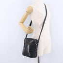 GUCCI GG Implementation Shoulder Bag PVC Black Silver 233268 Auth ep15789-25