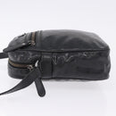 GUCCI GG Implementation Shoulder Bag PVC Black Silver 233268 Auth ep15789-4