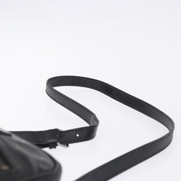 GUCCI GG Implementation Shoulder Bag PVC Black Silver 233268 Auth ep15789