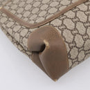 GUCCI Plus Hand Bag PVC Leather Beige Gold Tone Auth ep15790-14