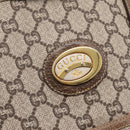 GUCCI Plus Hand Bag PVC Leather Beige Gold Tone Auth ep15790-17
