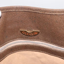 GUCCI Plus Hand Bag PVC Leather Beige Gold Tone Auth ep15790-10