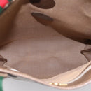 GUCCI Plus Hand Bag PVC Leather Beige Gold Tone Auth ep15790-11