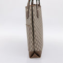 GUCCI Plus Hand Bag PVC Leather Beige Gold Tone Auth ep15790-4