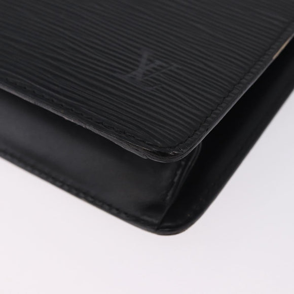 LOUIS VUITTON Epi Pochette Homme Clutch Bag Black M52522 LV Auth ep15793