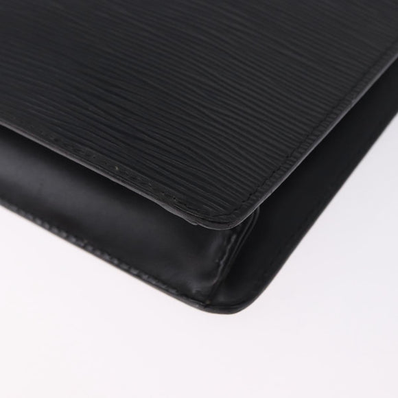 LOUIS VUITTON Epi Pochette Homme Clutch Bag Black M52522 LV Auth ep15793