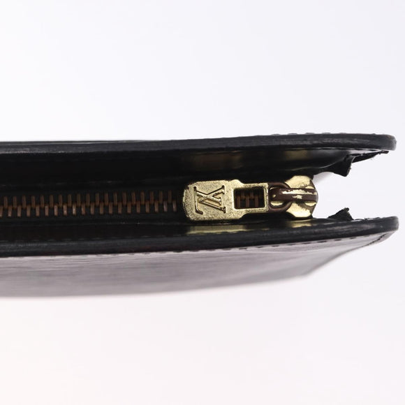 LOUIS VUITTON Epi Pochette Homme Clutch Bag Black M52522 LV Auth ep15793