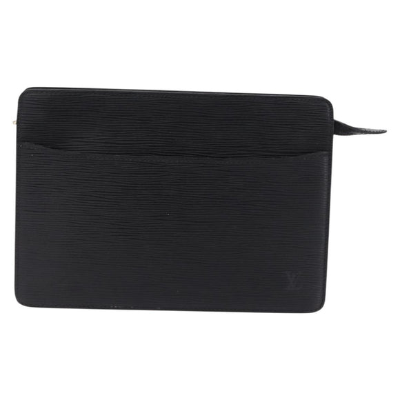 LOUIS VUITTON Epi Pochette Homme Clutch Bag Black M52522 LV Auth ep15793
