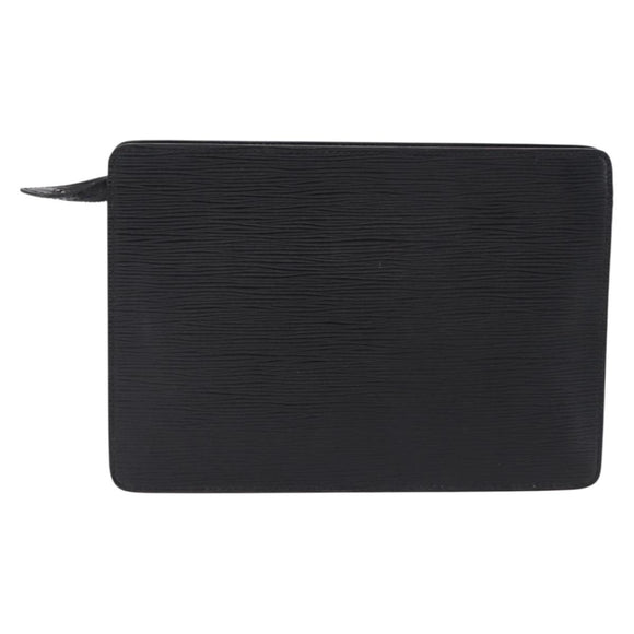 LOUIS VUITTON Epi Pochette Homme Clutch Bag Black M52522 LV Auth ep15793