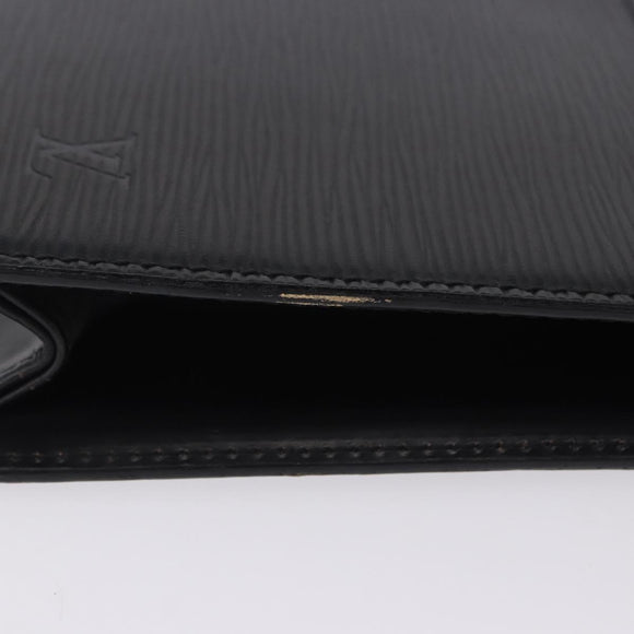 LOUIS VUITTON Epi Pochette Homme Clutch Bag Black M52522 LV Auth ep15793