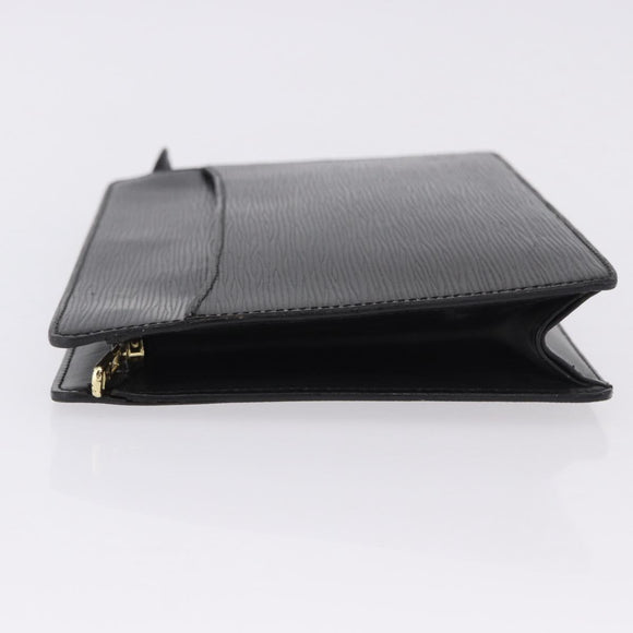 LOUIS VUITTON Epi Pochette Homme Clutch Bag Black M52522 LV Auth ep15793