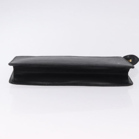 LOUIS VUITTON Epi Pochette Homme Clutch Bag Black M52522 LV Auth ep15793
