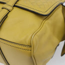 BOTTEGA VENETA INTRECCIATO Hand Bag Leather Yellow Auth ep15794V-12