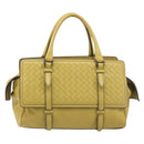 BOTTEGA VENETA INTRECCIATO Hand Bag Leather Yellow Auth ep15794V-2
