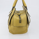 BOTTEGA VENETA INTRECCIATO Hand Bag Leather Yellow Auth ep15794V-4