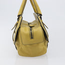 BOTTEGA VENETA INTRECCIATO Hand Bag Leather Yellow Auth ep15794V-5