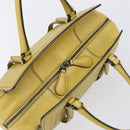 BOTTEGA VENETA INTRECCIATO Hand Bag Leather Yellow Auth ep15794V-6