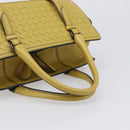 BOTTEGA VENETA INTRECCIATO Hand Bag Leather Yellow Auth ep15794V-7