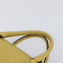 BOTTEGA VENETA INTRECCIATO Hand Bag Leather Yellow Auth ep15794V-8