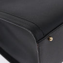 GUCCI Bamboo Hand Bag Leather Black Gold Tone 02 123 0260 Auth ep15795-15