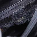 GUCCI Bamboo Hand Bag Leather Black Gold Tone 02 123 0260 Auth ep15795-10