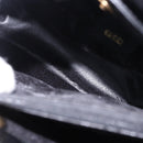 GUCCI Bamboo Hand Bag Leather Black Gold Tone 02 123 0260 Auth ep15795-19
