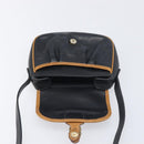 CELINE Shoulder Bag Leather Black Gold Tone Auth ep15799-10