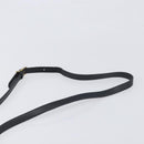 CELINE Shoulder Bag Leather Black Gold Tone Auth ep15799-8