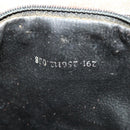 FENDI Pecan Boston Bag PVC Leather Black Brown Auth ep15801-23