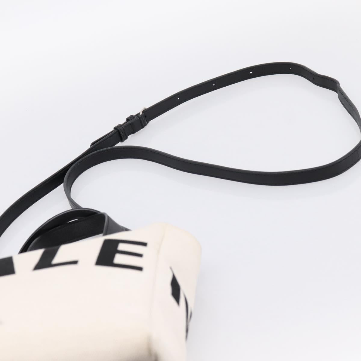 BALENCIAGA Everyday Tote Bag Canvas 2way White Black 544459 Auth