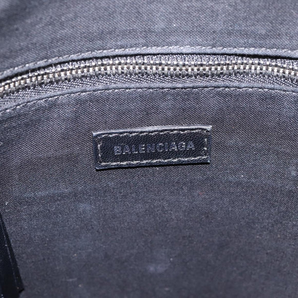 BALENCIAGA Everyday Tote Bag Canvas 2way White Black 544459 Auth ep15802