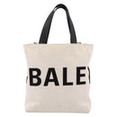 BALENCIAGA Everyday Tote Bag Canvas 2way White Black 544459 Auth ep15802-2