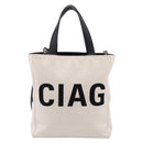 BALENCIAGA Everyday Tote Bag Canvas 2way White Black 544459 Auth ep15802-3