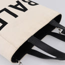 BALENCIAGA Everyday Tote Bag Canvas 2way White Black 544459 Auth ep15802-6