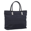 GUCCI Hand Bag Nylon Navy Silver 002 2123 0457 Auth ep15803-1