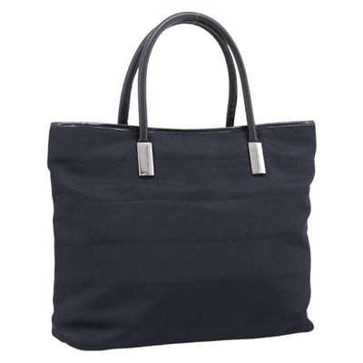 GUCCI Hand Bag Nylon Navy Silver 002 2123 0457 Auth ep15803