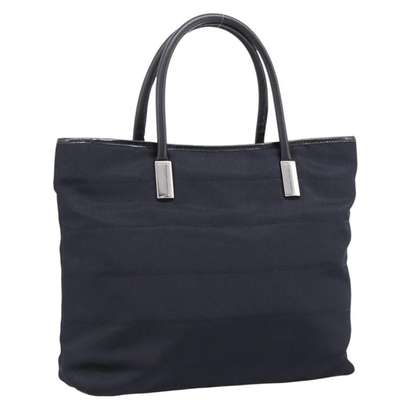 GUCCI Hand Bag Nylon Navy Silver 002 2123 0457 Auth ep15803