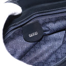 GUCCI Hand Bag Nylon Navy Silver 002 2123 0457 Auth ep15803-15