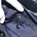 GUCCI Hand Bag Nylon Navy Silver 002 2123 0457 Auth ep15803-19