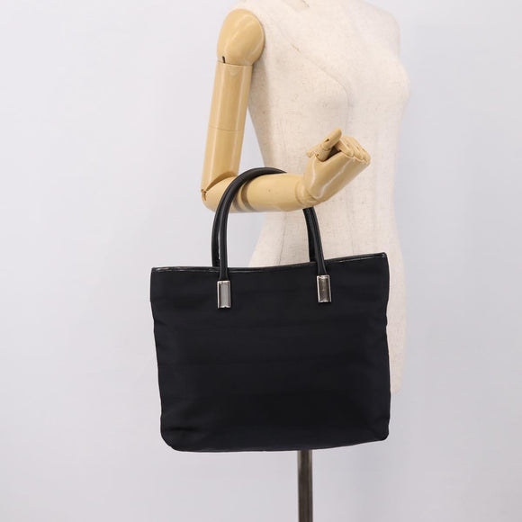 GUCCI Hand Bag Nylon Navy Silver 002 2123 0457 Auth ep15803