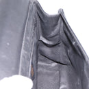 CELINE Shoulder Bag Leather Black Gold Tone Auth ep15804-16