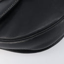 Christian Dior Shoulder Bag Leather Navy Silver Auth ep15806-11