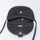 Christian Dior Shoulder Bag Leather Navy Silver Auth ep15806-16
