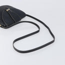 Christian Dior Shoulder Bag Leather Navy Silver Auth ep15806-7