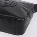 GUCCI Shoulder Bag Patent Black Auth ep15810-15