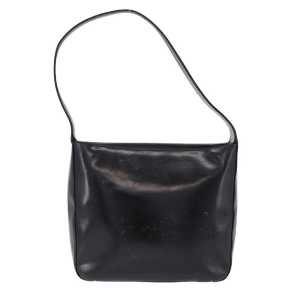 GUCCI Shoulder Bag Patent Black Auth ep15810