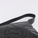 GUCCI Shoulder Bag Patent Black Auth ep15810-9