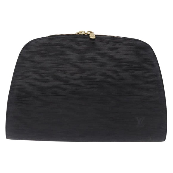 LOUIS VUITTON Epi Dauphine GM Pouch Black M48432 LV Auth ep15811