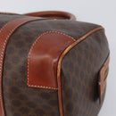 CELINE Macadam Hand Bag PVC Leather Brown Gold Tone Auth ep15813-9